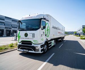 E-Lkw on the road