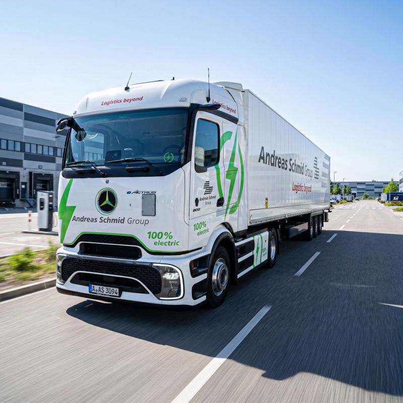 E-Lkw on the road